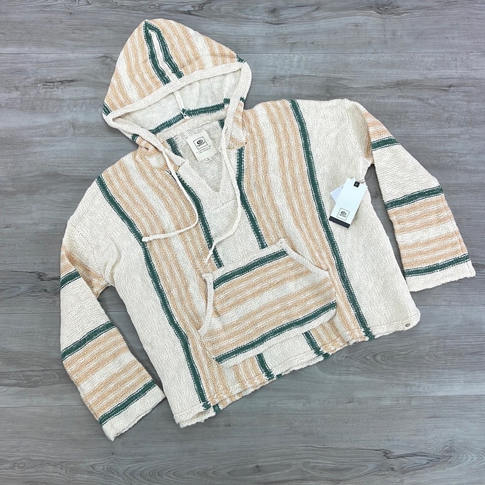 🔆RIP CURL🔆 LA BONITA PONCHO HOODIE SWEATER - Picture 2 of 9